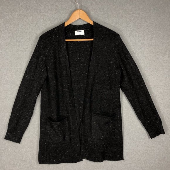 Old Navy Sweaters - Old Navy Grey Open Front Cardigan Confetti Knit Size Medium